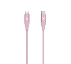 Celly Konverter kabl USB-C na Lightning (m/m) 1,5 m - Roze