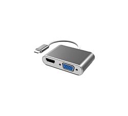 Fast Asia Konvertor USB Tip-C na HDMI + VGA